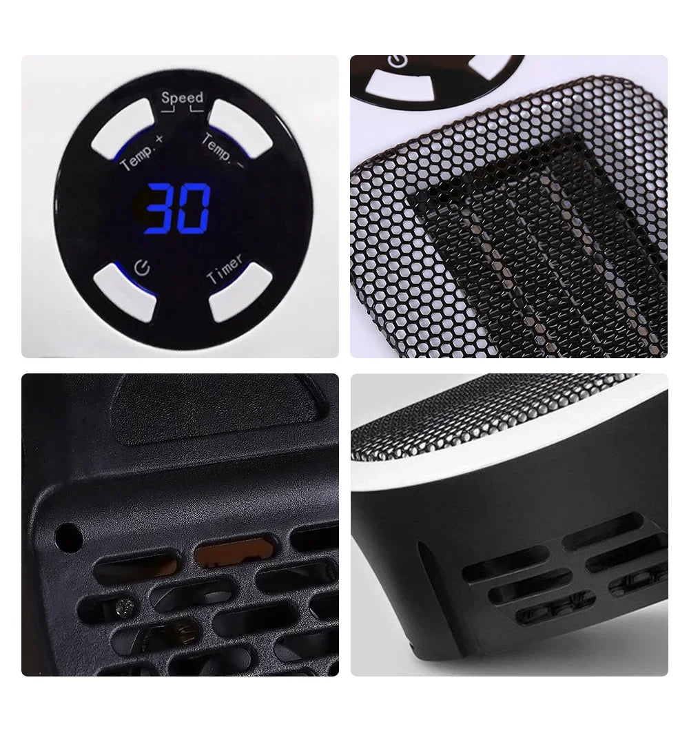Chauffage Électrique Portable de 500W, Machine Chauffante à Distance, Appareil Ménager, Mini Religieux