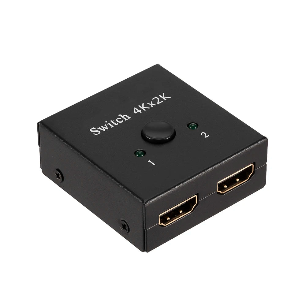 Commutateur HDMI 8K 60Hz, 2 Ports, répartiteur vidéo 2 en 1 sortie pour ordinateur portable Xbox PS3/4/5, boîtier TV pour surveiller l'adaptateur de projecteur TV