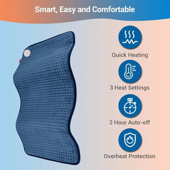 Heating pad for back pain relief, Extra Large XXL heating pad, birthday gifts for women, mom, wife, 17 x 33 inches, King Size Electric