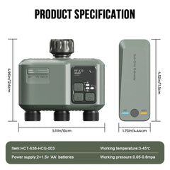 Tuya RF433 WIFI minuterie d'eau automatique jardin Machine d'irrigation numérique arroseur Intelligent utilisé en extérieur pour économiser de l'eau et de l'heure