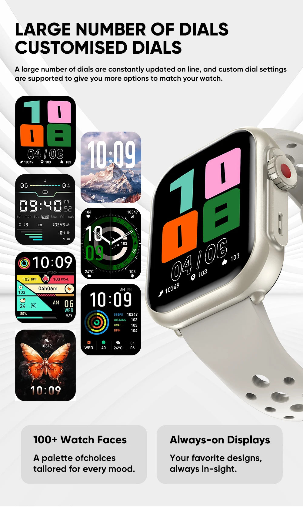 2025 nouvelle mode sport montre intelligente hommes femmes 1.85 pouces HD AMOLED plein écran tactile IP68 étanche Bluetooth appel montres intelligentes