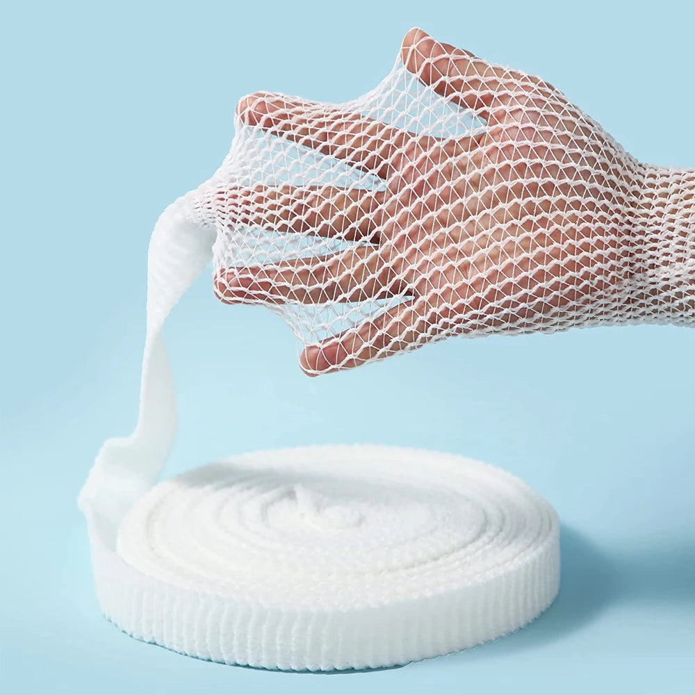 Bandage tubulaire en filet élastique, fixation de gaze, extensible et respirant, retenue pour pansement, poignet, coude, genou, cheville, adulte, 1 rouleau