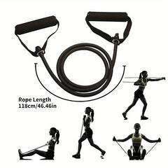 Bandes de résistance avec poignées, bandes d'exercice, bandes d'entraînement avec poignées pour hommes et femmes, équipement de musculation à la maison