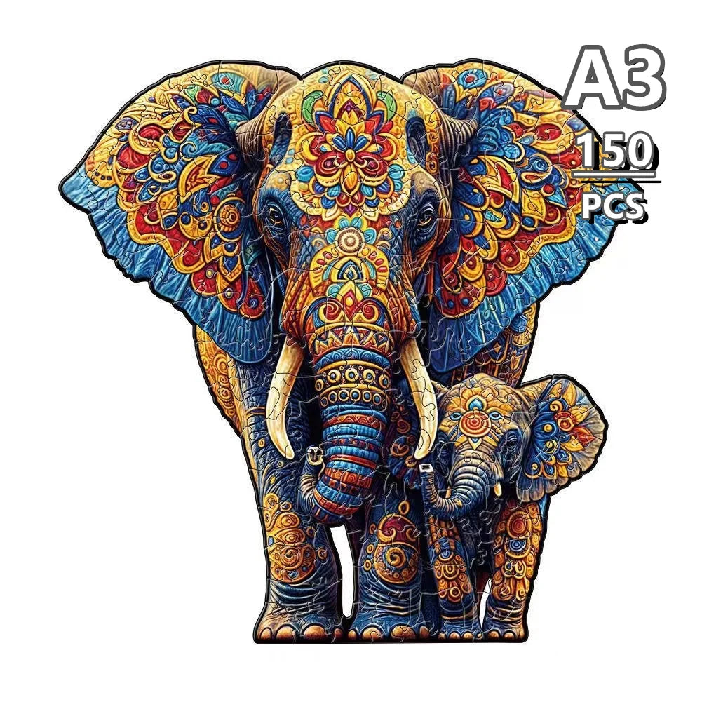 Puzzle en bois en forme d'animal irrégulier Puzzle en bois succulent coloré puzzle magique jouet intellectuel jouets éducatifs jeu naissance