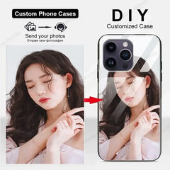 Custom image phone case, tempered glass back cover for OnePlus 13 12R 11 11R 10 Pro 10T 10R 9R 9 Pro, DIY