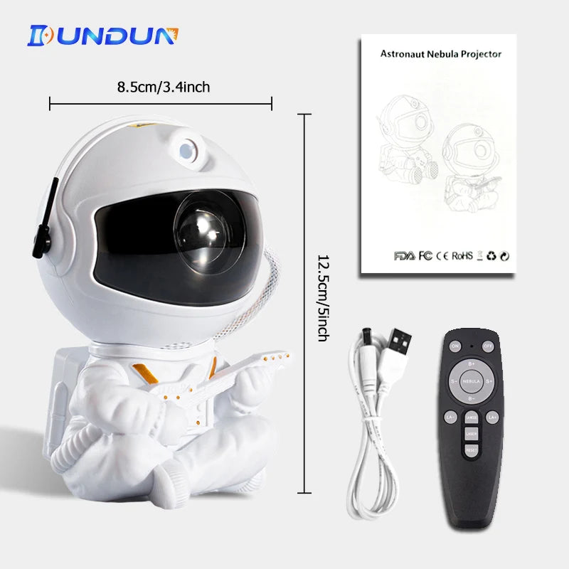 Projecteur d'étoiles pour enfants, veilleuse avec télécommande, conception réglable à 360 °, astronaute, nébuleuse, galaxie, éclairage pour enfants