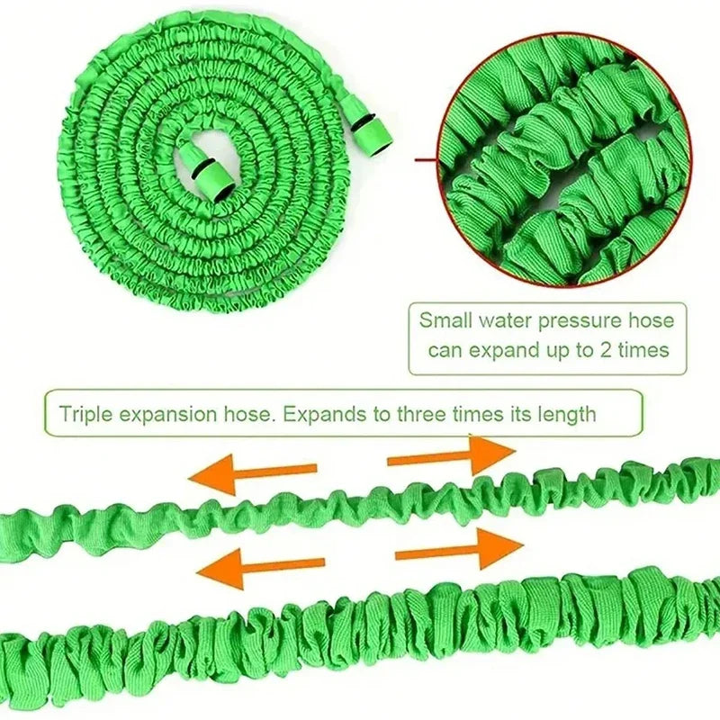 Tuyau magique extensible, lavage de voiture à haute pression, 7 fonctions de pulvérisation d'eau, pistolet à eau, tuyau d'arrosage de jardin domestique