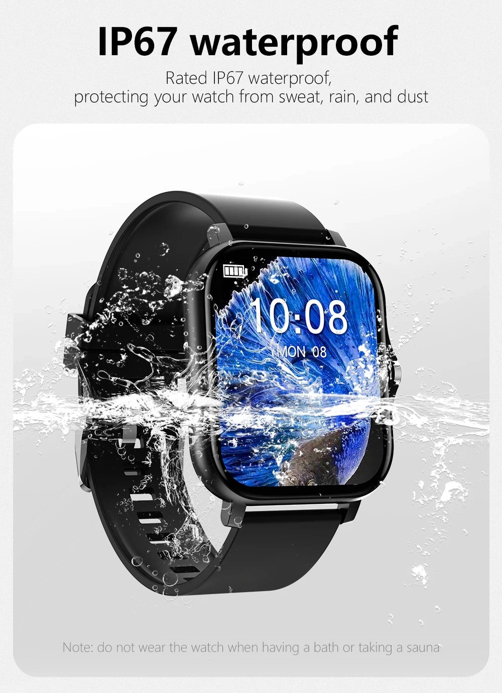 2025New mise à niveau montre intelligente pour hommes femmes 1.83 pouces écran tactile complet BT appel sport surveillance montre intelligente pour téléphone Android et IOS