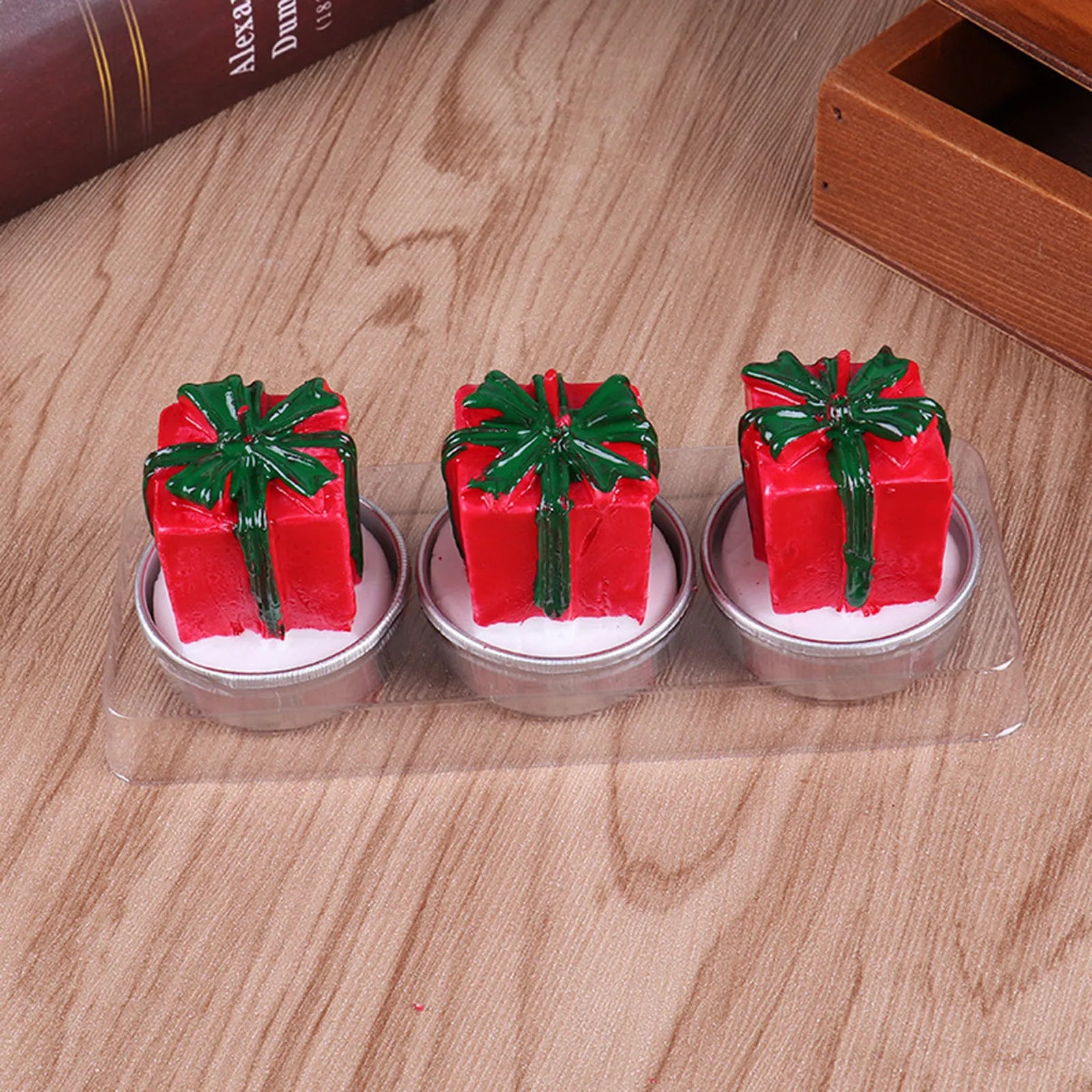 Bougie parfumée pour arbre de noël, faite à la main, père noël, bougies mignonnes en cire de soja, bonhomme de neige, bougies de mariage, décoration de la maison, cadeaux de fête de noël