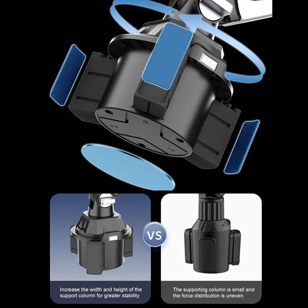Support de téléphone portable magnétique pour voiture, rotation à 360 degrés, bras réglable, support de verre universel pour tablette et téléphone pour iPad Pro