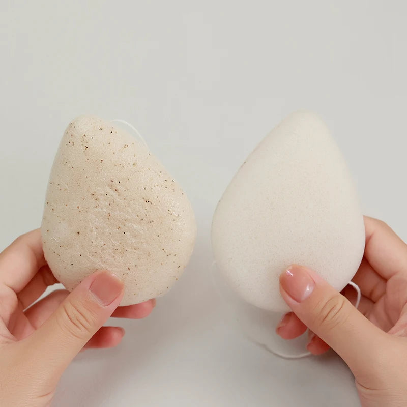 Brainbow Konjac Sponge for facial washing, oval facial cleansing, expectorant, puffiness, books