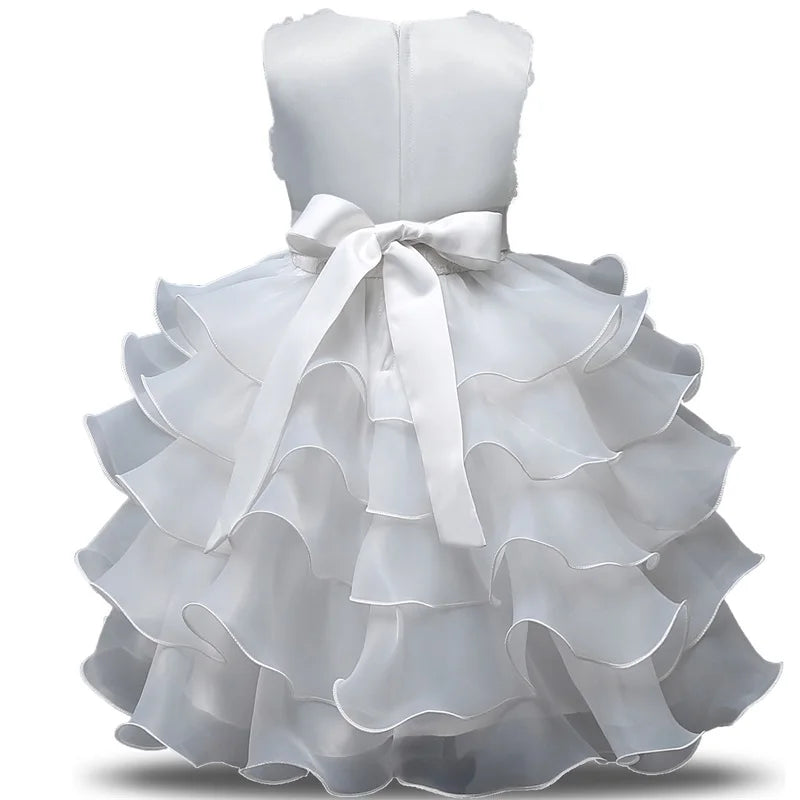 Robe de demoiselle d'honneur pour mariage, tenues d'anniversaire pour bébés filles de 2 à 8 ans, robes de première Communion pour enfants, vêtements de fête pour enfants