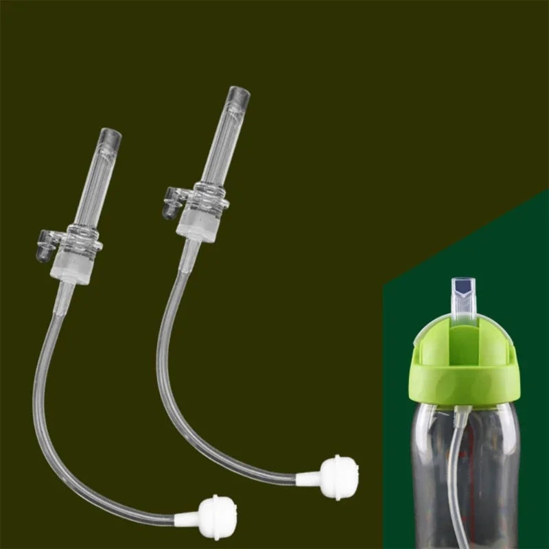 Accessoires d'alimentation pour bébé, ensemble de tasses d'eau et de paille pour enfants, accessoires de bouteille de boisson en Silicone polyvalents et durables