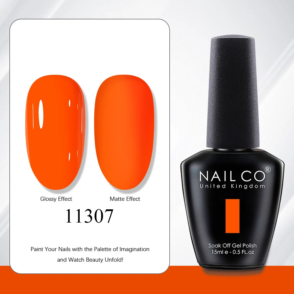 NAILCO 15ml Vernis à ongles Gel Vernis Semi Permanent UV Gel Vernis manucure Vernis Nail Art Nude Gel Poliish