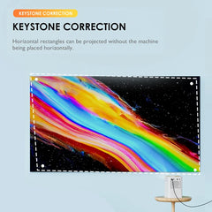 S30MAX Android Wifi 4k projecteur Portable intelligent avec WiFi et Bluetooth poche extérieure 4K 9500L Android 7.0 projecteur