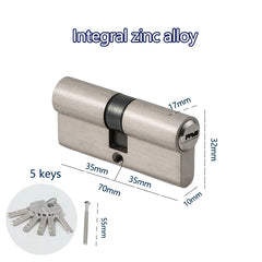 Serrure intelligente, cylindre de casier, porte cylindrique avec clé principale, serrure de porte d'entrée intérieure 60mm 70mm 80mm, clé me personnalisée