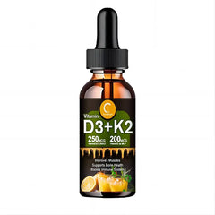 Vitamine liquide D3K2 pour une amélioration cardiaque et immunitaire saine, gouttes de vitamine K2D3