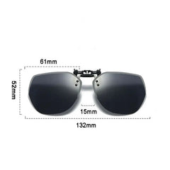 Lunettes de soleil polarisées à clipser pour hommes et femmes, lunettes de soleil rabattables, lunettes de conduite photochromiques, vision nocturne miroir, lunettes de pêche
