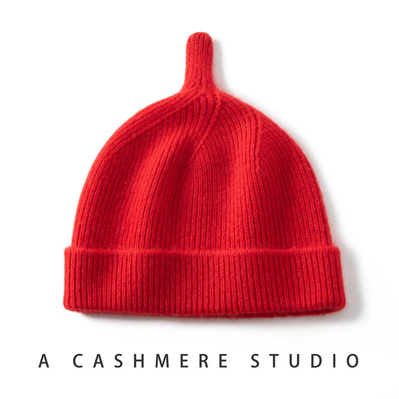 Garder au chaud chapeau d'hiver pour enfants unisexe tricot casquette enfants 100% cachemire Skullies chapeaux pour garçons Bonnet filles casquettes accessoires