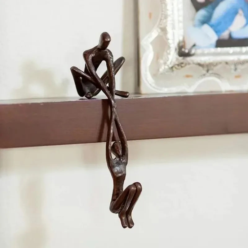 Man Lifting Woman Figurine Art Statue Lover Sculpture Ornament Home Office Decor Dancing Couple Sculpture Art Creative Artwork