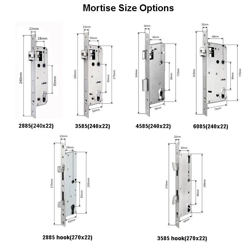 Serrure intelligente pour porte coulissante, étanche, mince, 2.8CM, mot de passe par empreinte digitale, carte IC, clé, compatible avec l'application TTlock et l'en-tête biométrique Alexa