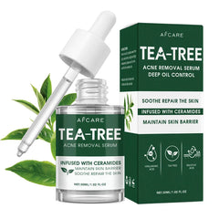 Sérum d'arbre à thé pour l'acné, soulagement végétalien, Non collant, peau claire et équilibrée pour apaiser, apaisant, irrité, hydratant, produit de soins pour la peau