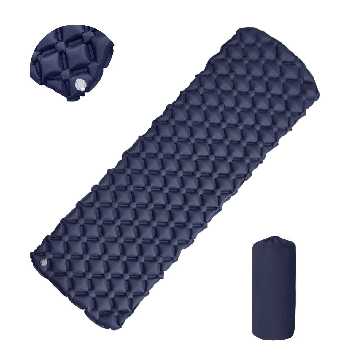 Matelas gonflable de camping pliant, lit de camp, matelas de couchage, couverture de pique-nique, polymères d'air de voyage, équipement de camping