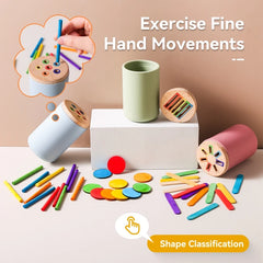 Jouets en bois Montessori, tri des couleurs, jouets à motricité Fine, jouets sensoriels assortis, Puzzle éducatif précoce, cadeau pour tout-petits