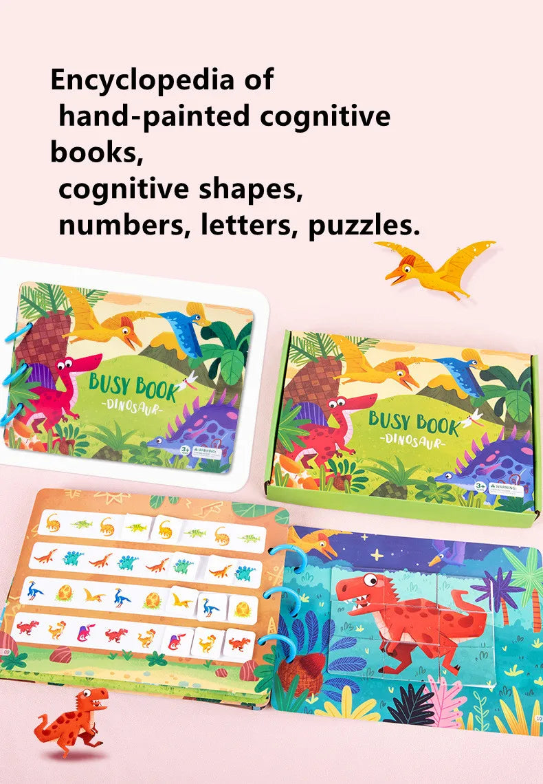 Autocollant livre silencieux Puzzles jeu jouets éducatifs enfants à plusieurs reprises carte occupée pâte correspondant Cognition bébé début Montessori jouet