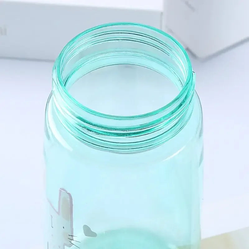 Bouteille d'eau pour enfants avec paille sans BPA, bouilloire à boire pour enfants, tasse d'école Portable en plastique sain de 480ML, tasse d'eau transparente