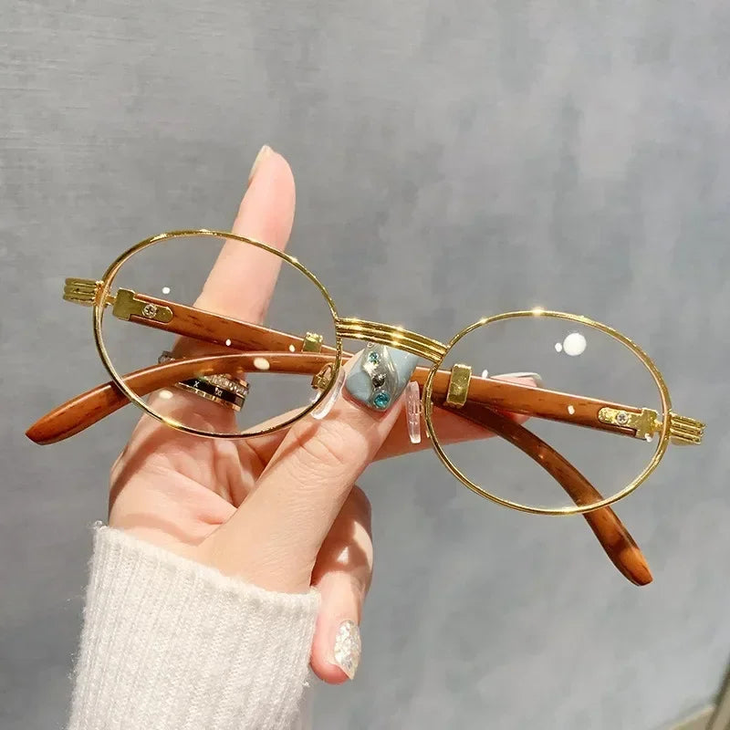 Lunettes de soleil ovales vintage en bois pour hommes et femmes, lunettes de soleil de créateurs, nuances de luxe, UV400, mode