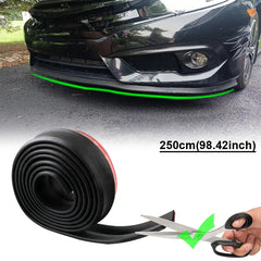 2.5m Universal Front Bumper Spoiler Lip Car Bumper Lip Protection Stickers Car Front Bumper Rubber Lip Car Bumper Rubber Strip