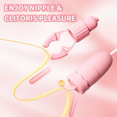 Stimulateur de mamelon sensible avec vibration – Appareil de plaisir à double action pour le bien-être et le massage intimes des femmes