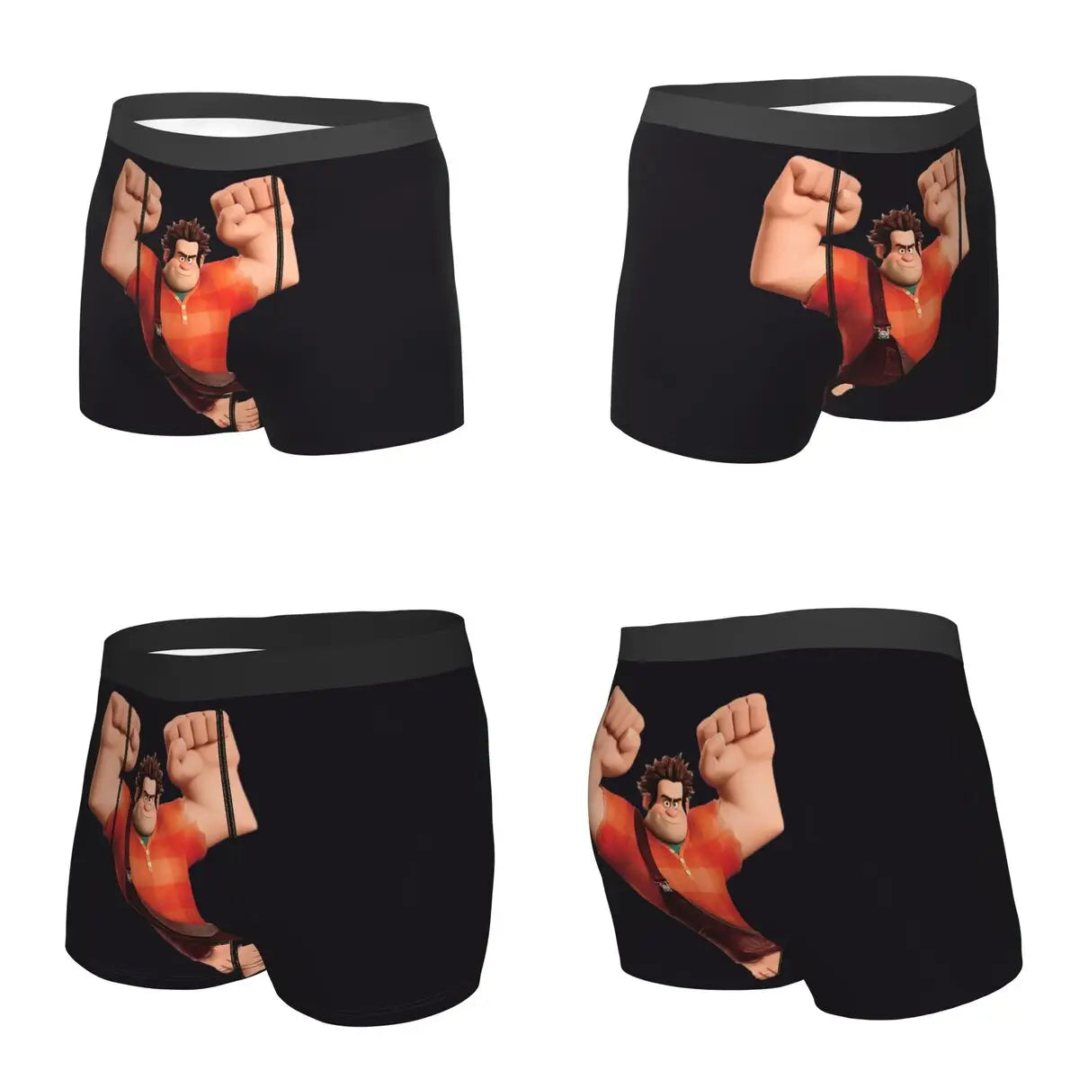 Wreck-It Ralph Men's Boxer Briefs, Breathable Underwear for Men, Boyfriend Gift