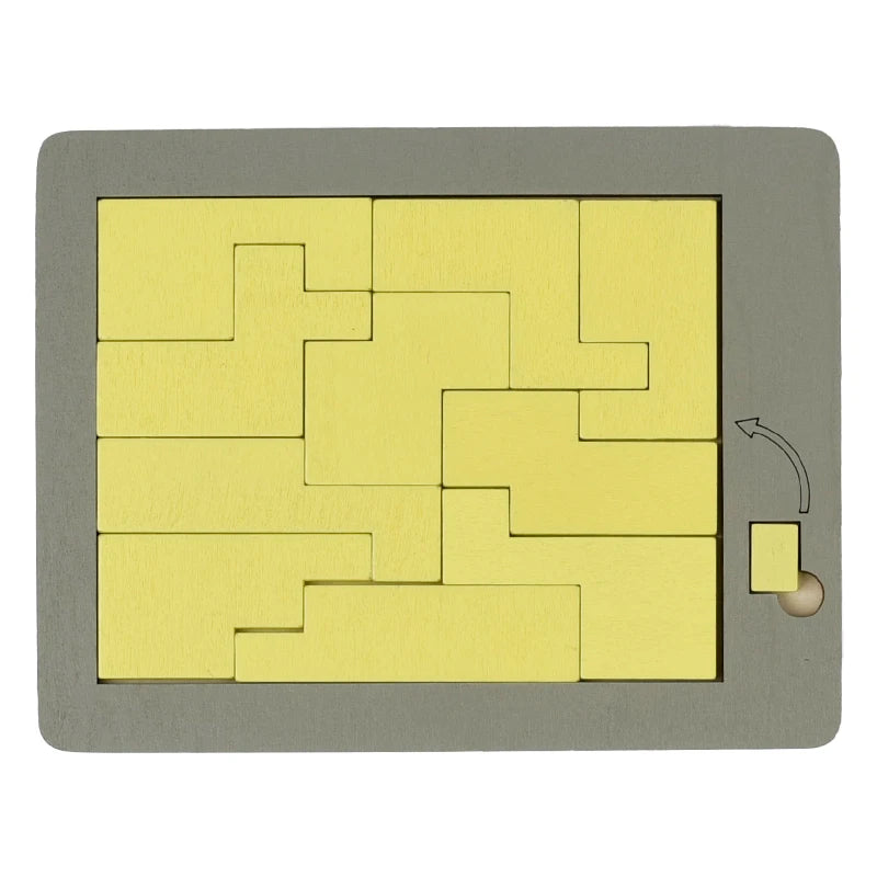 Puzzle en bois pour enfants, planche en bois, Montessori, apprentissage 3d, planches d'activités éducatives précoces, jouets pour enfants