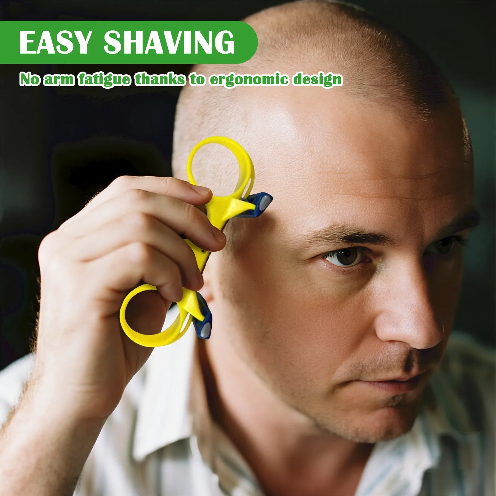 Tondeuse à cheveux chauve rapide à Double tête sphérique pour hommes, pratique, manuelle, pour épilation, rasoir polyvalent