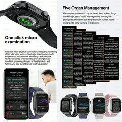 Xiaomi pression artérielle acide uricique graisse corporelle Smartwatch Micro examen physique orgue santé montres Bluetooth appel montre intelligente