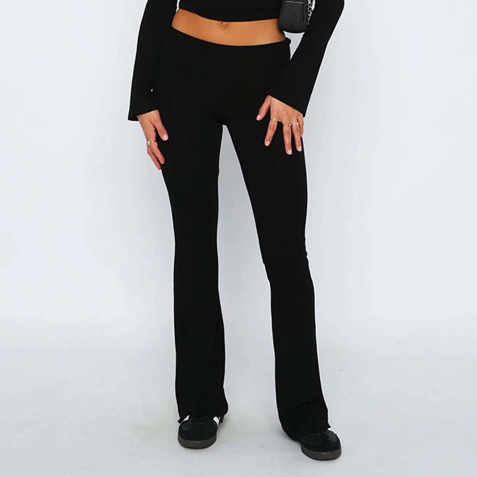 Leggings évasés pour femmes, taille haute, jambes larges, pantalons de Yoga, collants d'entraînement, de Fitness, de sport, vêtements amincissants décontractés