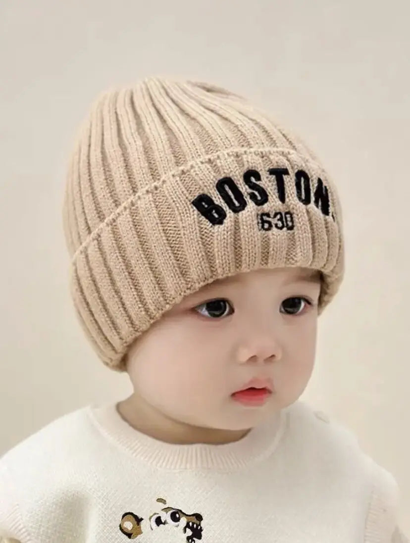 Chapeau de Protection en Laine pour Bébé, Épais et Chaud, Version Coréenne, Cadeau d'Hiver pour Enfant