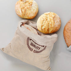 Sac à pain en lin, sacs réutilisables pour pain, sacs à cordon, sac de rangement de pain artisanal fait maison, sac Baguette, conteneurs de stockage des aliments