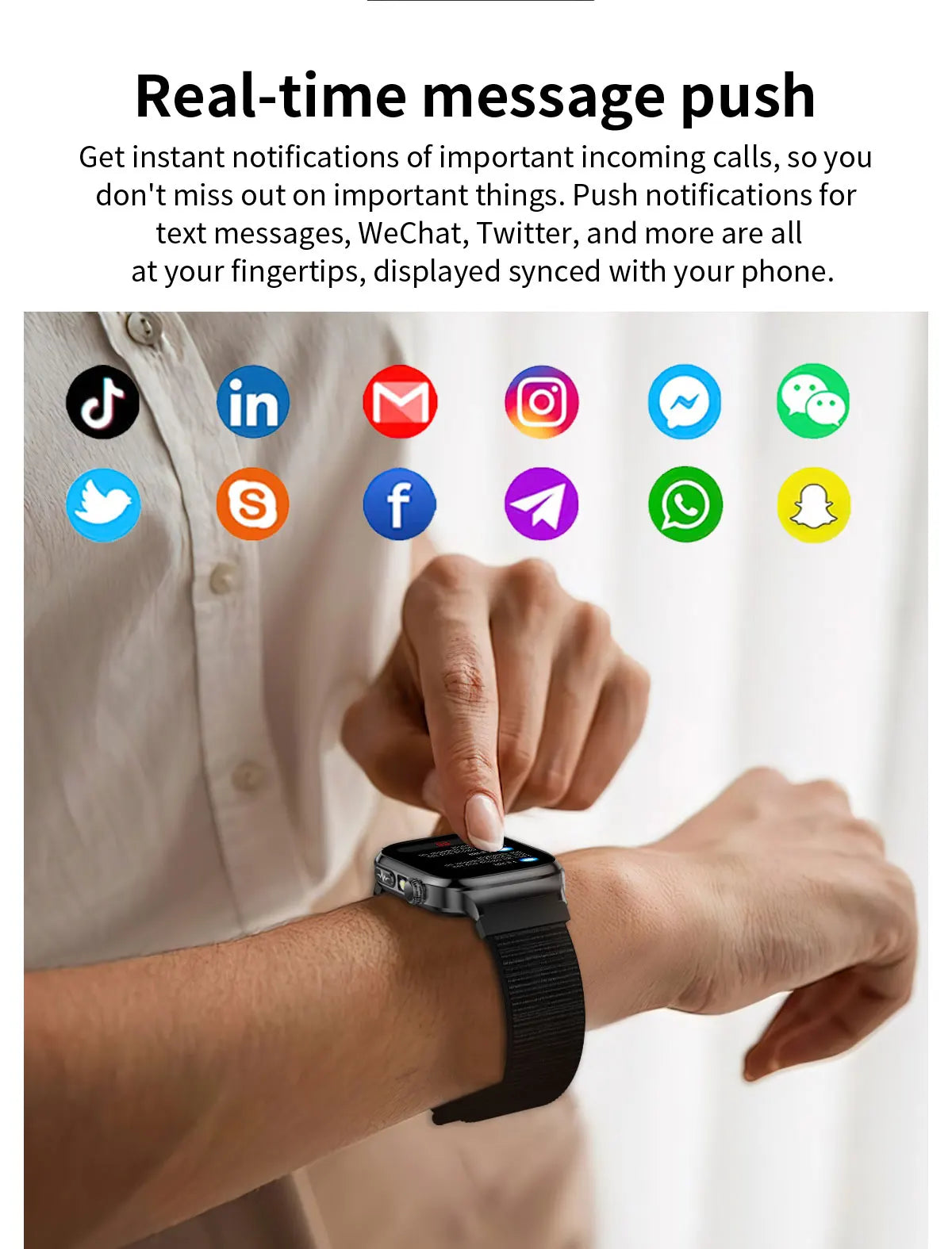 2025 nouvelle montre intelligente 2.04 pouces écran acide urique lipides sanguins composition corporelle cinq détecteurs 650mAh sport HD appel montre intelligente