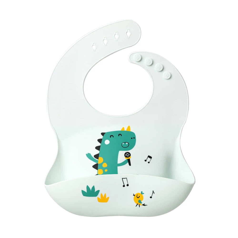 Bavoir imperméable en Silicone souple pour bébé, écharpe d'été, imprimé cerise mignon, bavoirs réglables, tissus à roter, tabliers d'alimentation pour bébé, manger pour enfants