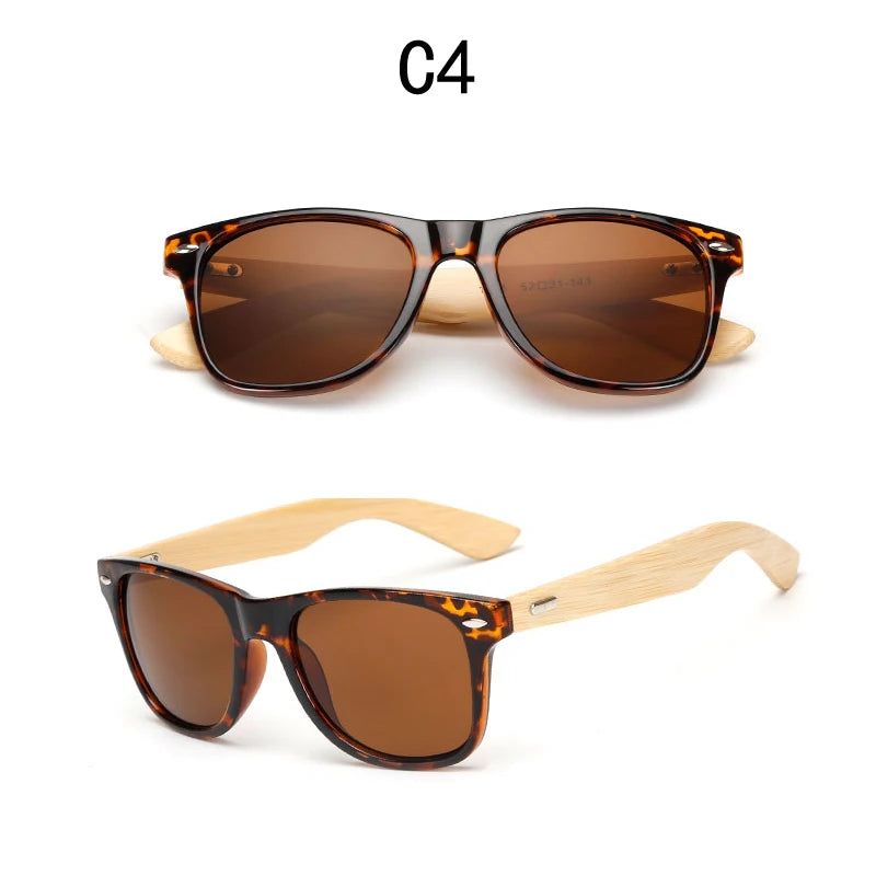 16 couleurs bambou lunettes de soleil hommes lunettes de soleil en bois femmes marque concepteur miroir Original bois lunettes de soleil rétro de sol masculino