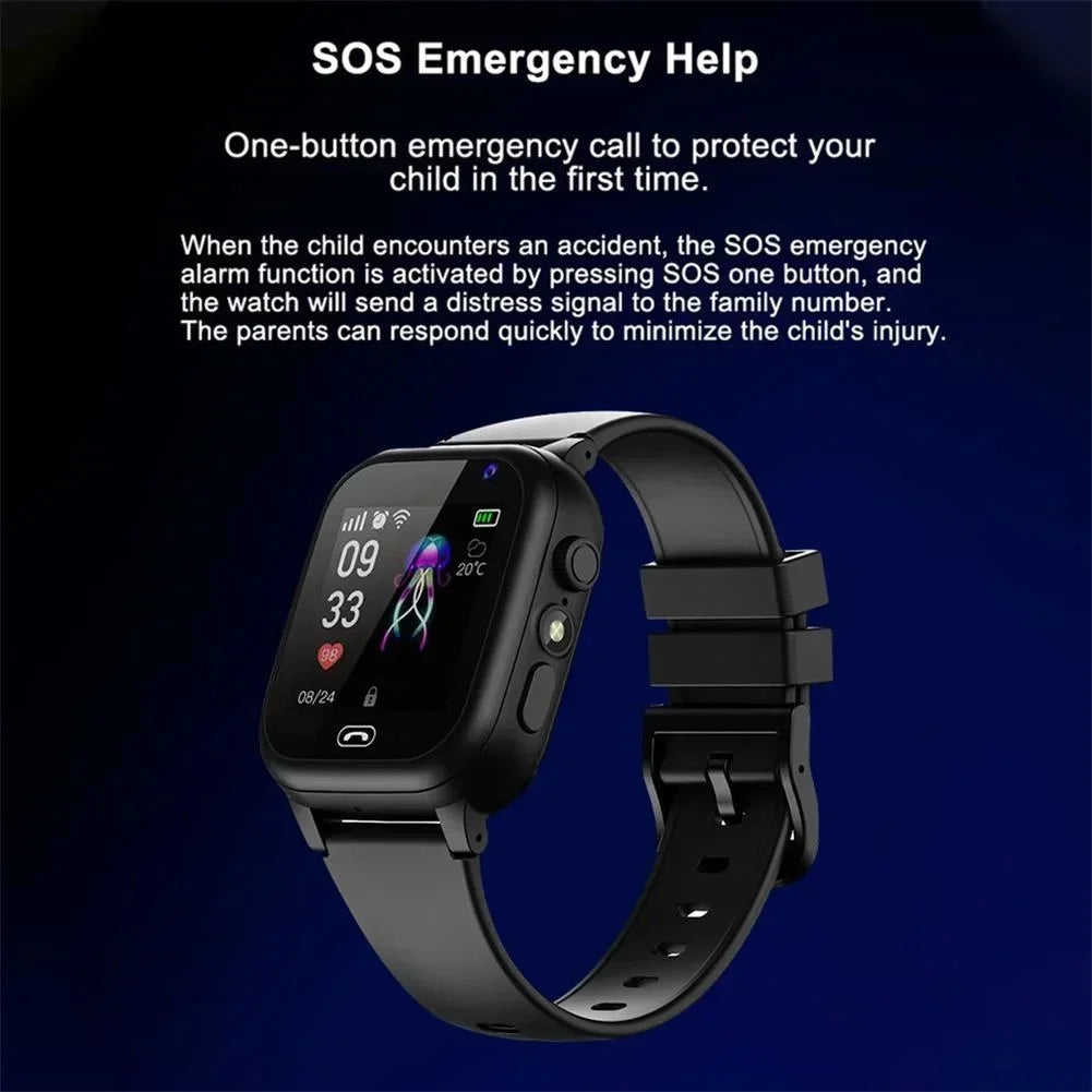 Enfants 4G montre intelligente SOS GPS localisation carte Sim appel enfant montre intelligente caméra montre étanche pour IOS Android garçons filles présent