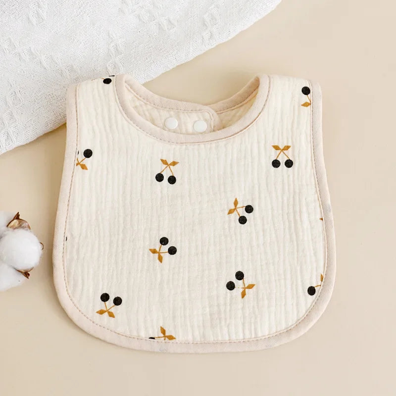 Bavoirs en gaze en forme de U pour bébé, 6 couches, serviette de salive en coton, tissus pour nouveau-né, écharpe Bandana pour garçon et fille, bavoir d'alimentation, nouvelle collection