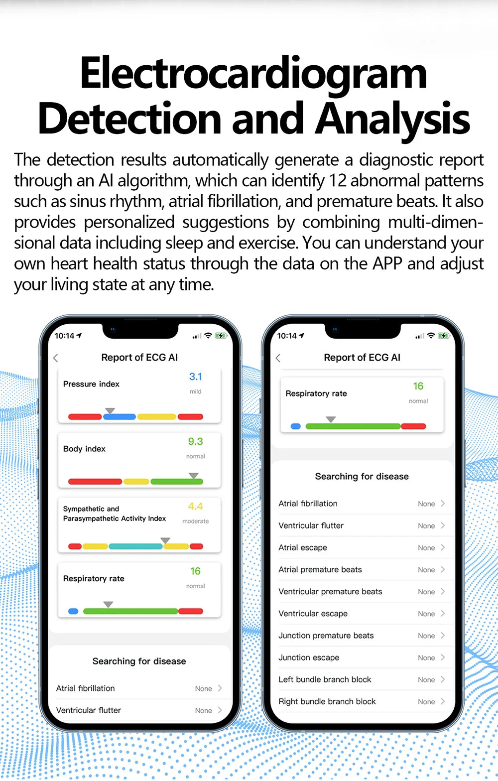 Haut de gamme ECG sang oxygène santé anneau intelligent fréquence cardiaque pression artérielle moniteur de sommeil anneaux 5ATM étanche plusieurs Modes de Sport