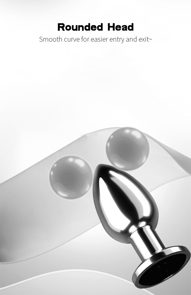 Adult sex toys, double-ended metal anal plug, couples' play, male and female anal dildo, G-spot massager, female SM plug masturbator