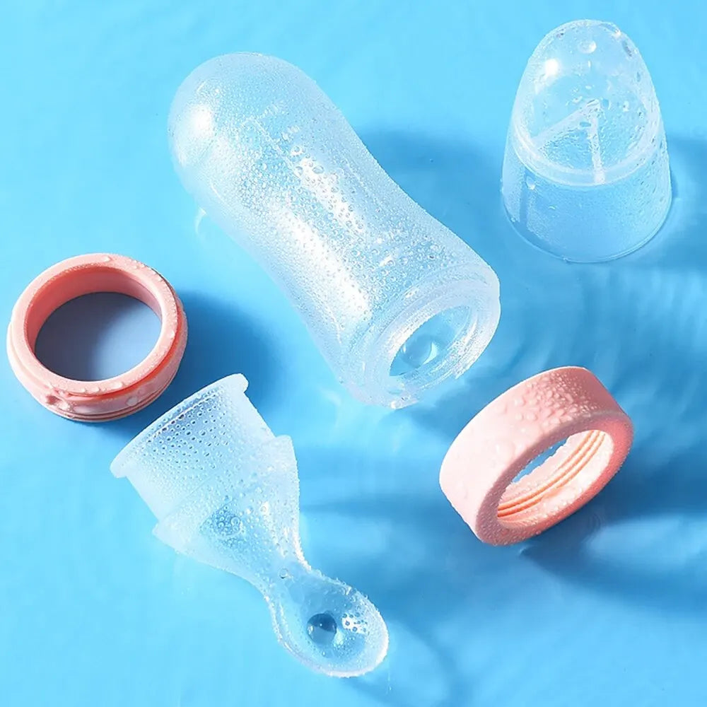 Mangeoire à fruits pour bébé, 90ml, sucette, auto-alimentation, pour instituts de dentition, cuillère à presser