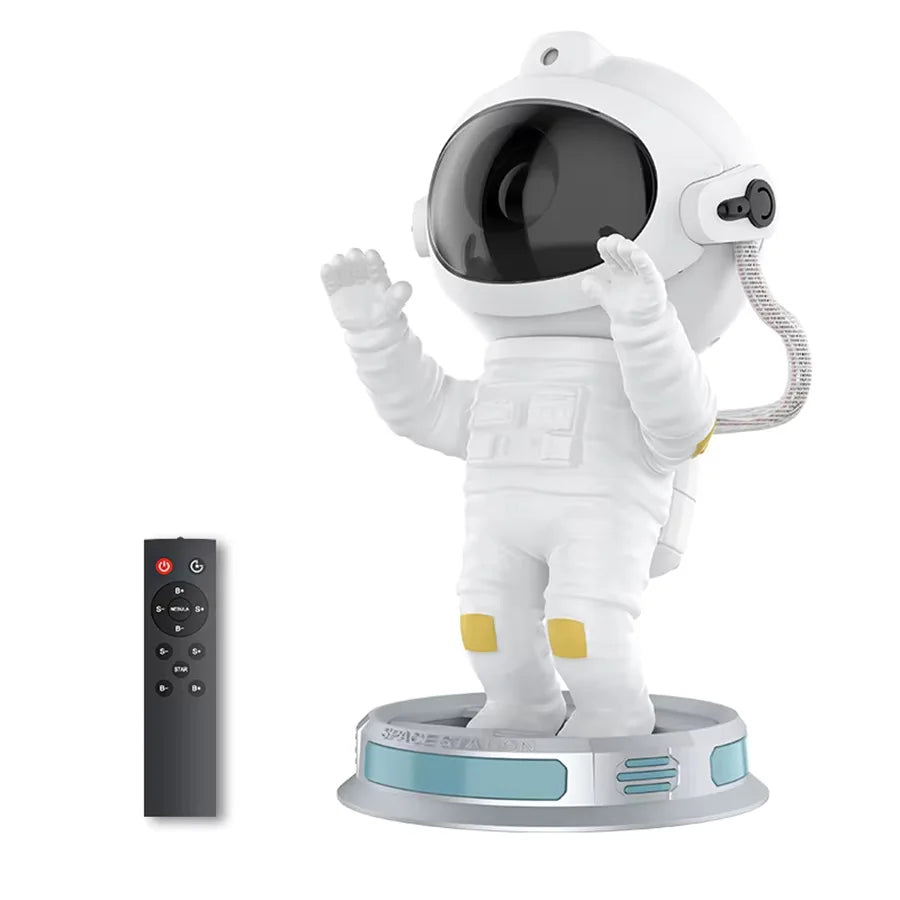 Projecteur d'étoiles pour enfants, veilleuse avec télécommande 360 ° Éclairage de galaxie de nébuleuse d'astronaute de conception réglable pour enfants adultes