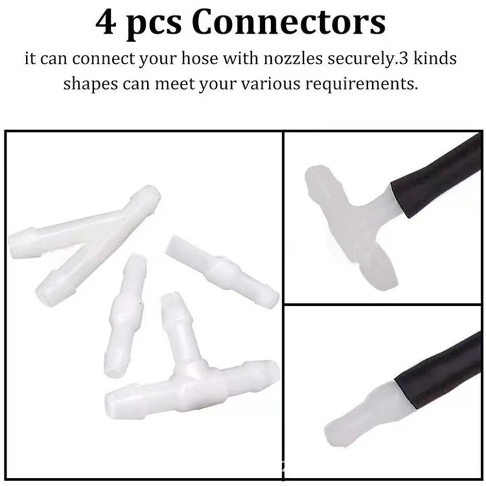2M Car Windshield Wiper, Windshield Washer Hose, Automotive Car Wiper Blade Hose, Windshield Spray Jet